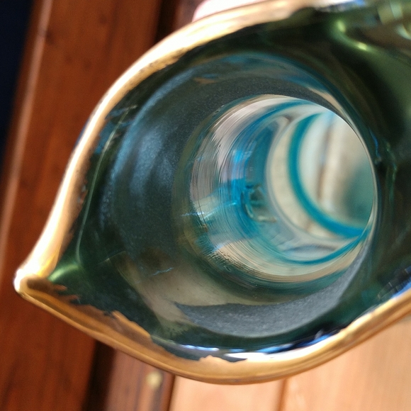 VTG Romania Blue Aqua Decanter & 5 Cordial Glass - Picture 7 of 16